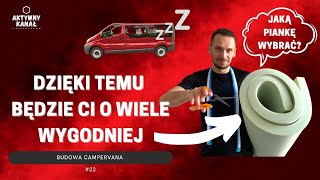 Jak można zrobić materace do kampera z pianki tapicerskiej do spania i do użytku dziennego Vanlife [upl. by Ellecrad]