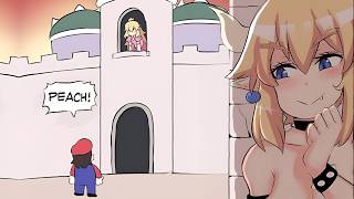 I would choose the same Mario  Bowsette comic animation [upl. by Kirima]