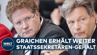 WIRTSCHAFTSMINISTERIUM Entlassener Graichen erhält zunächst weiter StaatssekretärenGehalt [upl. by Llerrehc49]