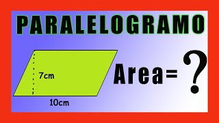 ✅👉 Como sacar el Área de un Paralelogramo ✅ Área del Paralelogramo [upl. by Bergh]