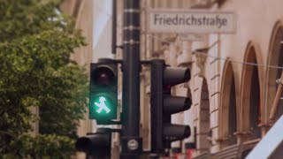 Ampelmännchen in den Straßen von Berlin [upl. by Esoryram]