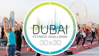 day 19 of Dubai 30x30 Fitness Challenge crunches [upl. by Elon381]