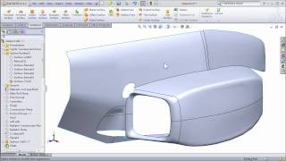 SolidWorks Surfacing to Create FSAE Body Work  Part 2 [upl. by Wagner571]