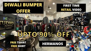 100  Original Shoes N Clothes  Discount upto 90 Off  Hermanos Retail Counter  DIWALI OFFERS [upl. by Gussy]