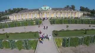 Schloss Sanssouci Potsdam Luftbilder Park Friedrich II UNESCO WELTKULTURERBE [upl. by Astra]