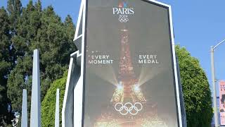 Paris Olympics Billboard Closing Ceremony Billie Eilish Red Hot Chili Peppers Snoop Dogg LA 81124 [upl. by Esch]