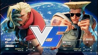 Bonchan Nash vs Muteki Guile：ボンちゃん（ナッシュ） vs ムテキ（ガイル） [upl. by Endres]