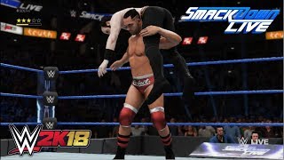 WWE 2K18  Tye Dillinger vs Aiden English  Smackdown Live [upl. by Alinna559]