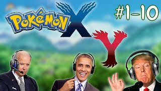 Presidents Play Pokémon X amp Y  Parts 1 to 10 [upl. by Aiselad]