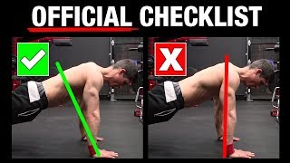 The Official PushUp Checklist AVOID MISTAKES [upl. by Enrev491]