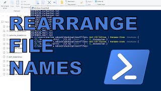 How to reorder parts of a filename using Windows Powershell [upl. by Jovi]