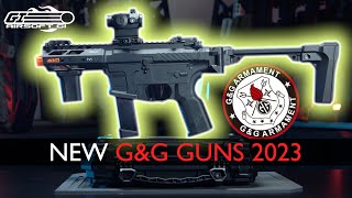 New GampG Airsoft Guns of 2023  ARP9 30 GTW919 GX45 MKV  Airsoft GI [upl. by Hpesoy169]