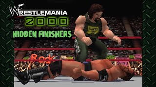 WWF WrestleMania 2000  Hidden Character Finishers [upl. by Fauman]