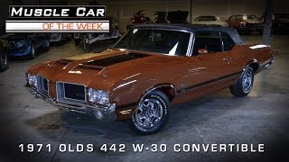 1971 Olds 442 W30 Convertible Muscle Car Of The Week Video 33 [upl. by Natanoj]