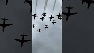 Red arrows and Saudi Hawks RAF Fairford ￼ [upl. by Revlis]