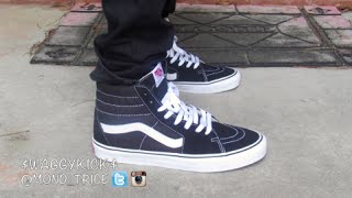 Vans Sk8Hi review w on feet OffTheWall [upl. by Heffron105]