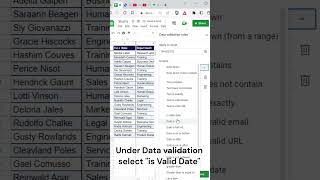 How to add Calendar in Google Sheets using Data Validation [upl. by Lebanna]