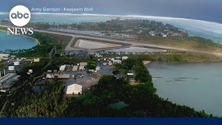 Extreme waves hit US Army base in the Marshall Islands [upl. by Heidt401]