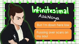 Infinitesimal Asahi Angst  Haikyuu Text Lyric Prank  AsaNoya [upl. by Starlin]