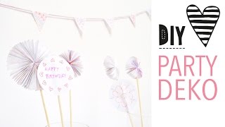 DIY PARTY DEKO  3 einfache amp schnelle Ideen [upl. by Owen]