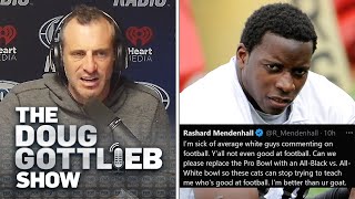 Rashard Mendenhall Suggests Black vs White Pro Bowl in Rant Ripping White NFL Commentators [upl. by Dnomayd]