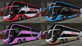 ETS 2 Mod Bus 150  Marcopolo G8 DD 8x2  Skins de empresas peruanas [upl. by Oine653]