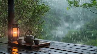 Cozy Bedroom with Relaxing Piano Music 🎹Soft Rain Sounds For Relaxation On Rainy Day Sleep Music💤 [upl. by Assedo907]