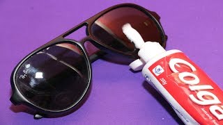 HOW TO REMOVE SCRATCHES On Your SUNGLASSES [upl. by Lamrert261]