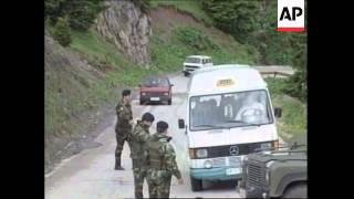 KOSOVO KFOR TROOPS CONFISCATE SERB WEAPONS [upl. by Lseil]