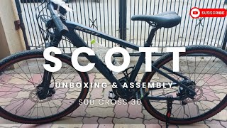 Unboxing of Scott Subcross 30 Mens Bike🚴🚴saakkrim8517 [upl. by Otsuaf]