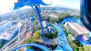 Manta SeaWorld Orlando  ONRIDE  flying roller coaster POV [upl. by Arretnahs]