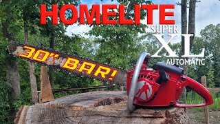 Ashs Homelite Super XL with 30quot Bar [upl. by Annaira]