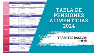 Tabla de Pensiones Alimenticias 2024 SUPA Ecuador [upl. by Leeda557]