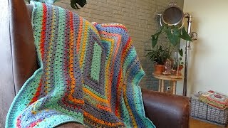 Crochet Granny Rectangle Blanket [upl. by Mcmaster]