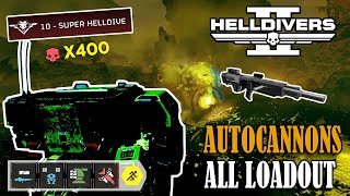 Helldivers 2  AUTOCANONS weaponexosuitsentry Super Helldive Difficulty Terminid mission [upl. by Trebloc158]