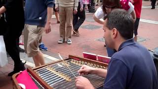 Cimbalom Music played by Miroslav Vavák in Grafton St Dublin Ireland [upl. by Anwahsal179]