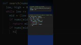 Find It Faster Learn Pythons Binary Search 🔍 pythonprogramming [upl. by Scevo456]