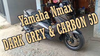 Cutting Stiker Yamaha Nmax Dark Grey dan Carbon 5D [upl. by Chi41]