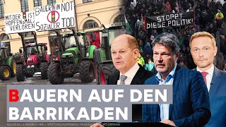 BAUERNPROTESTE IN DEUTSCHLAND BUNDESREGIERUNG FÜRCHTET RADIKALISIERUNG [upl. by Notlil]