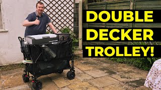 Sekey Double Decker Collapsible Wagon Review 440 Ibs [upl. by Adnoval]