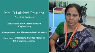 Interfacing Stepper Motor to 8086 Microprocessor by Mrs B Lakshmi Prasanna Department of ECE  IARE [upl. by Lellih258]