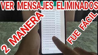 Cómo LEER LOS MENSAJES ELIMINADOS DE WHATSAPP ▷ CON Y SIN APLICACIONES [upl. by Lissy624]