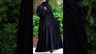 black abaya designs 2024 abaya blackabaya trendyfashion youtubeshorts viralshorts trending [upl. by Giavani481]