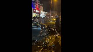 MultiVehicle Collision in Handsworth Car Plows into Five Vehicles in Shocking Incident [upl. by Onitnatsnoc]