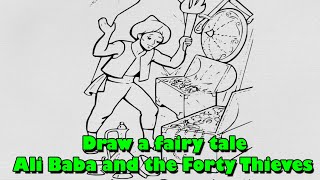 Draw a fairy tale Ali Baba and the Forty Thieves [upl. by Pax400]