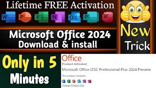 Download and install Office 2024 From Microsoft  Fully Genuine Version  In Hindi [upl. by Inaj134]