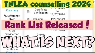 TNLEA counselling 2024Rank releasedWhat is NextVincent Maths [upl. by Sydney897]