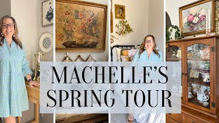 Spring Home Tour  Grand Millennial StyleVintage Spring Tour [upl. by Hameerak]