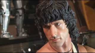 Enterbay John Rambo  Rambo 3  Sylvester Stallone 14 scale figure review [upl. by Llenrahs17]