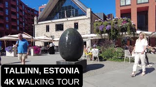 City walks series  Tallinn Estonia 4K walking tour [upl. by Janis]